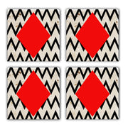 Tapete de vidro – 10 x 10 x 1 cm – Multicolorido – Pedra 100% natural