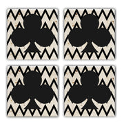 Tapete de vidro de pedra natural – 10 x 10 x 1 cm – Multicolorido