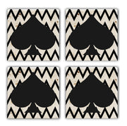 Tapete de vidro em pedra natural – 10 x 10 x 1 cm – Multicolorido