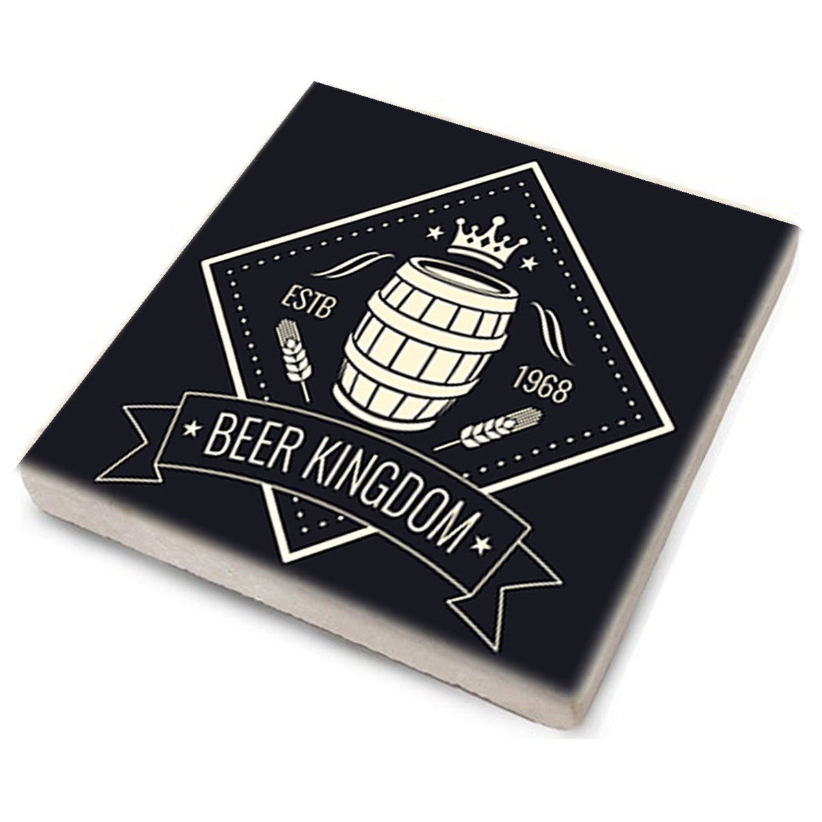 Tapete de vidro – 10 x 10 x 1 cm (4 peças) – Multicolorido – Pedra 100% natural