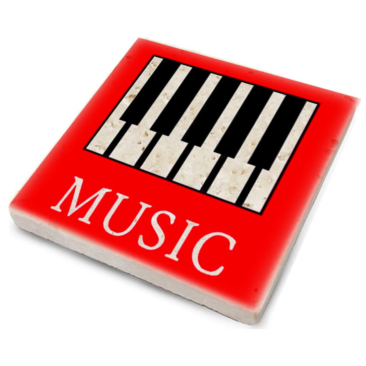 Tapete de vidro em pedra natural – 10 x 10 x 1 cm – Multicolorido