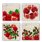 Tapete de vidro – 10 x 10 x 1 cm – Multicolorido – Pedra 100% natural