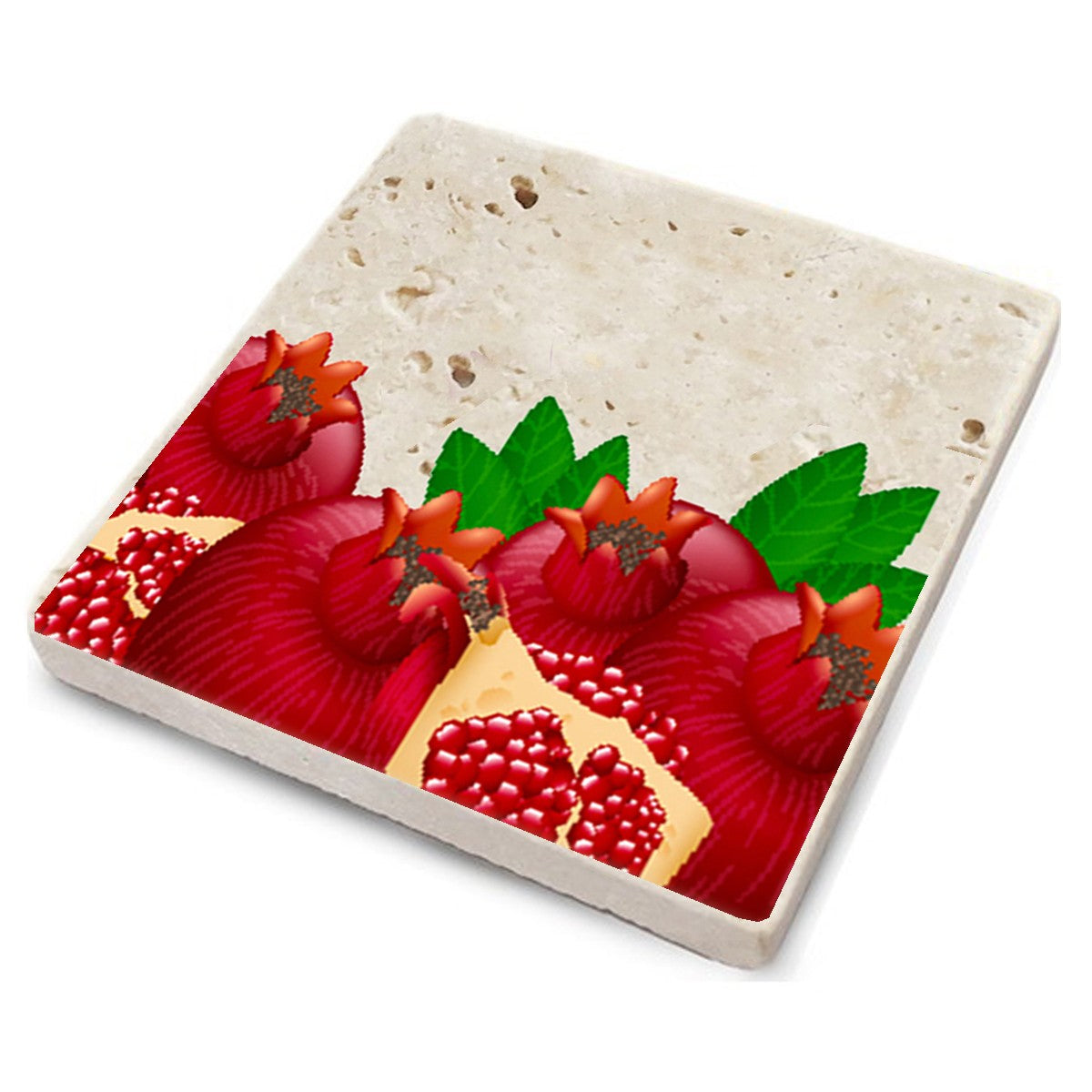 Tapete de vidro – 10 x 10 x 1 cm – Multicolorido – Pedra 100% natural