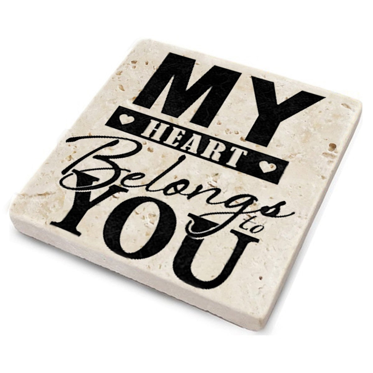 Tapete de vidro em pedra natural – 10 x 10 x 1 cm – Multicolorido