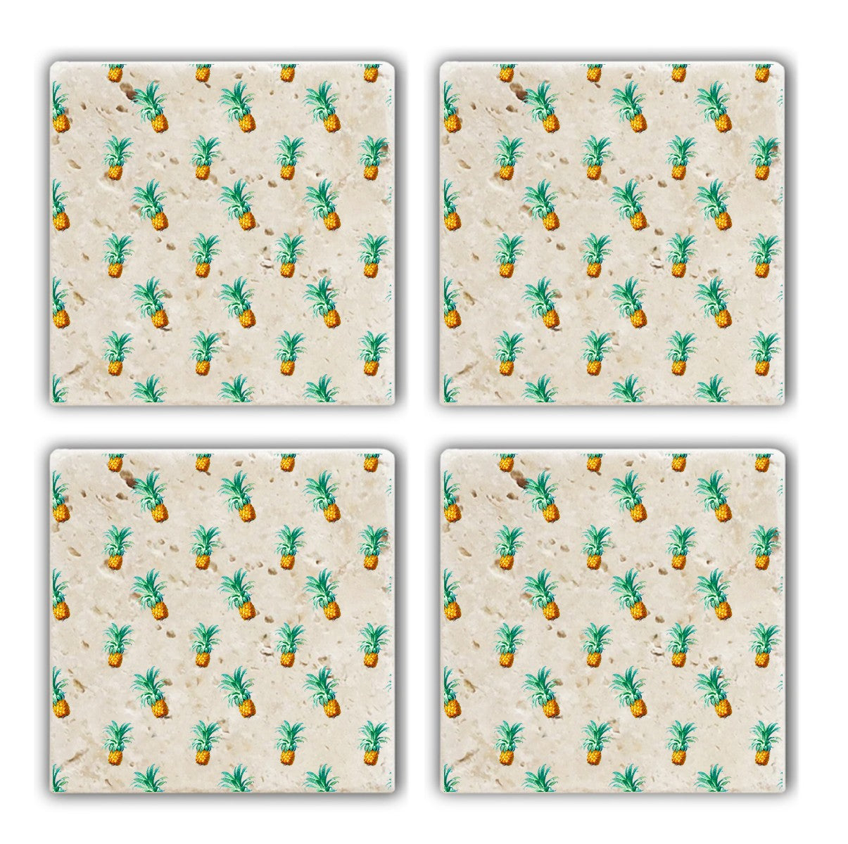 Tapete de vidro – 10 x 10 x 1 cm – Multicolorido – Pedra 100% natural