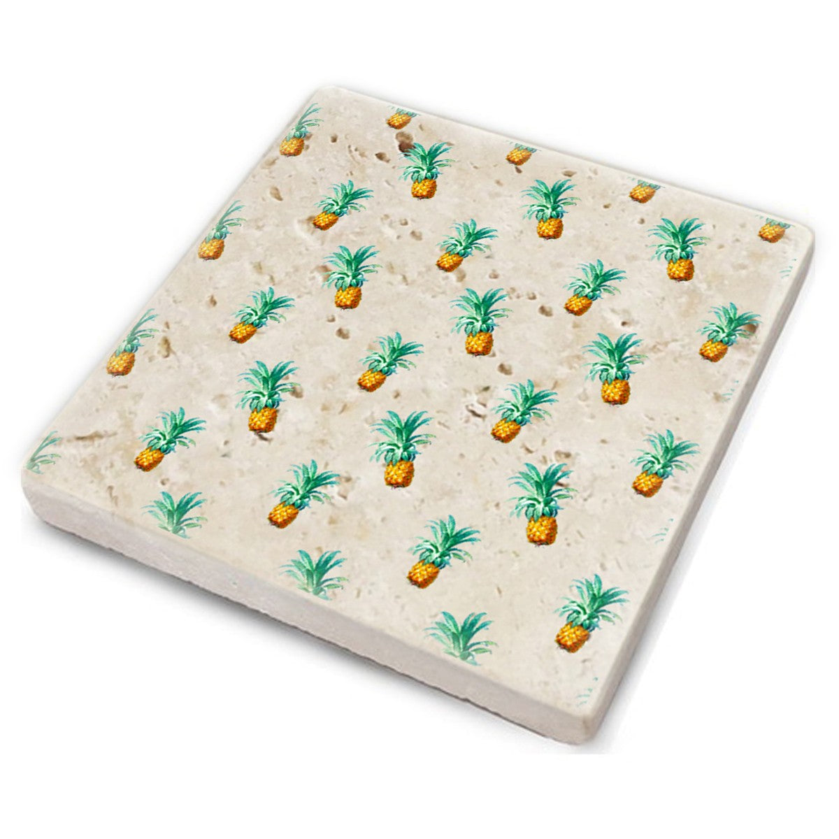 Tapete de vidro – 10 x 10 x 1 cm – Multicolorido – Pedra 100% natural