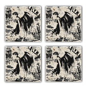 Tapete de vidro – 10 x 10 x 1 cm – Multicolorido – Pedra natural