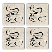 Tapete de vidro – 10 x 10 x 1 cm – Multicolorido – Pedra 100% natural