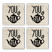 Tapete de vidro em pedra natural – 10 x 10 x 1 cm – Multicolorido