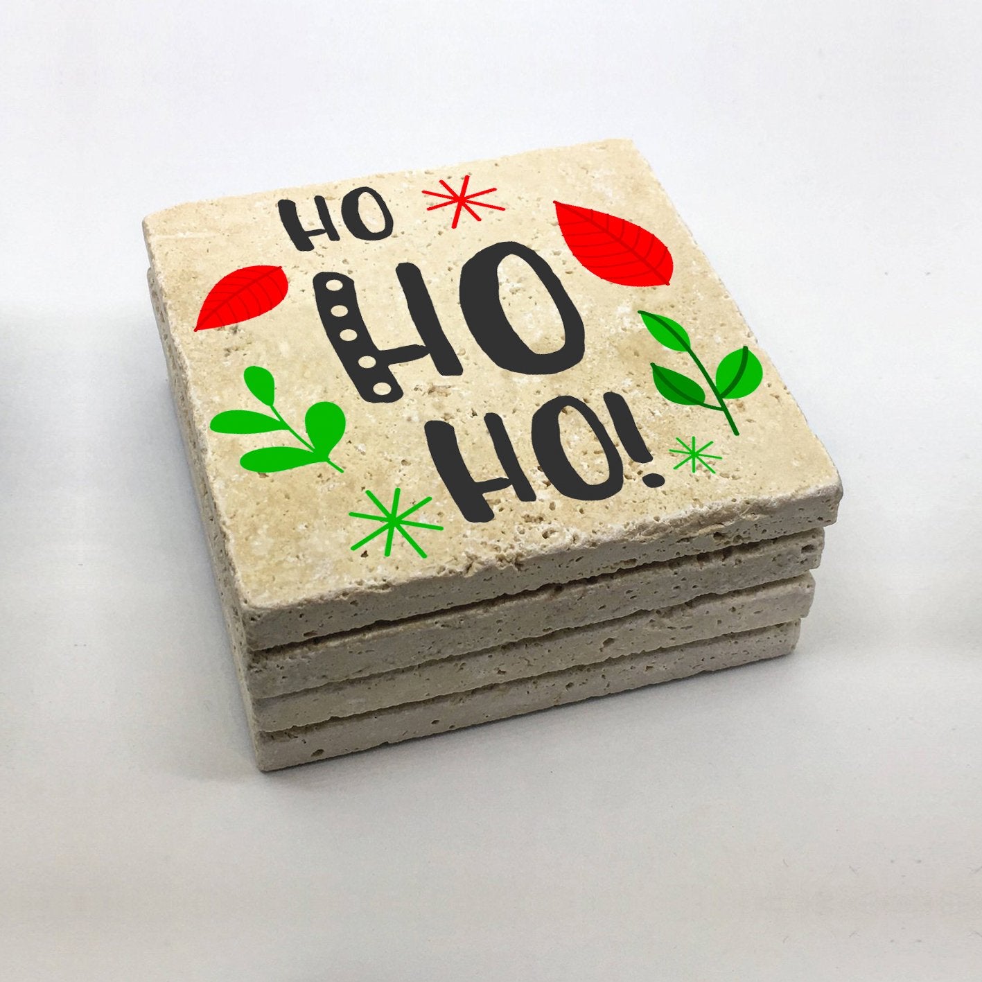 Tapete de vidro – 10 x 10 x 1 cm – multicolorido – pedra natural