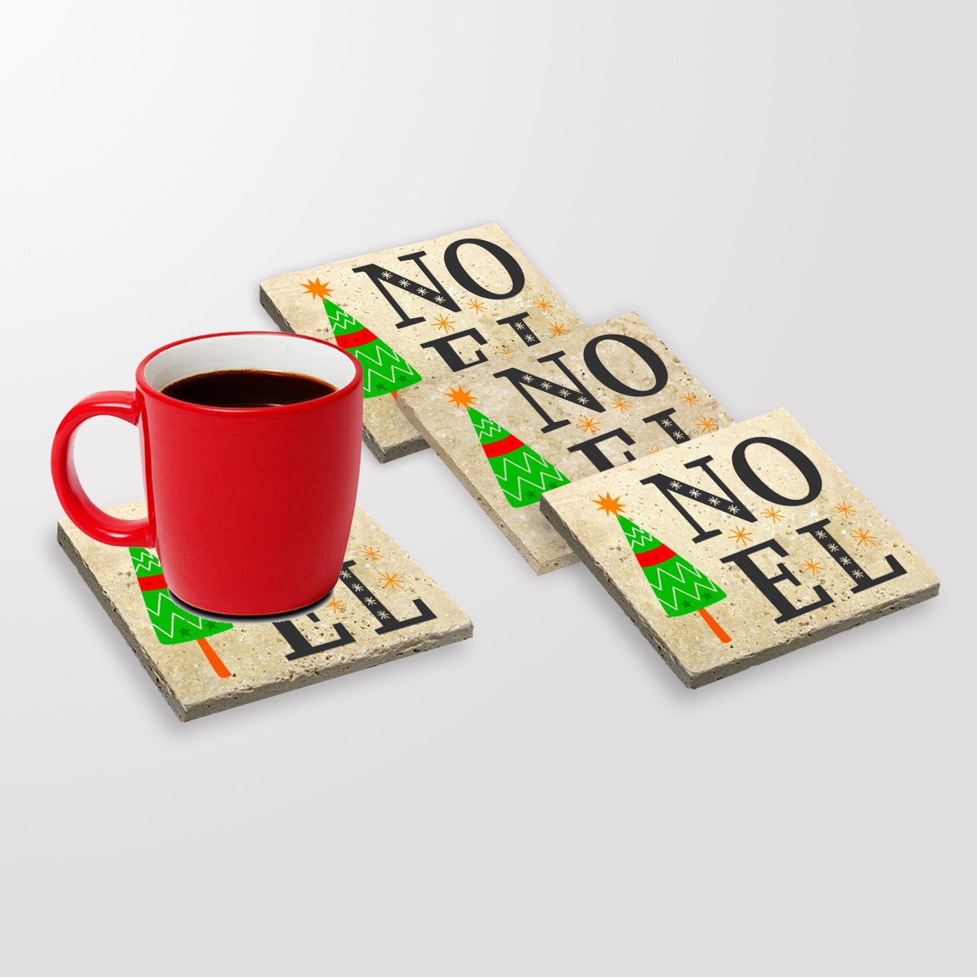 Tapete de vidro – 10 x 10 x 1 cm – Multicolorido – Pedra natural