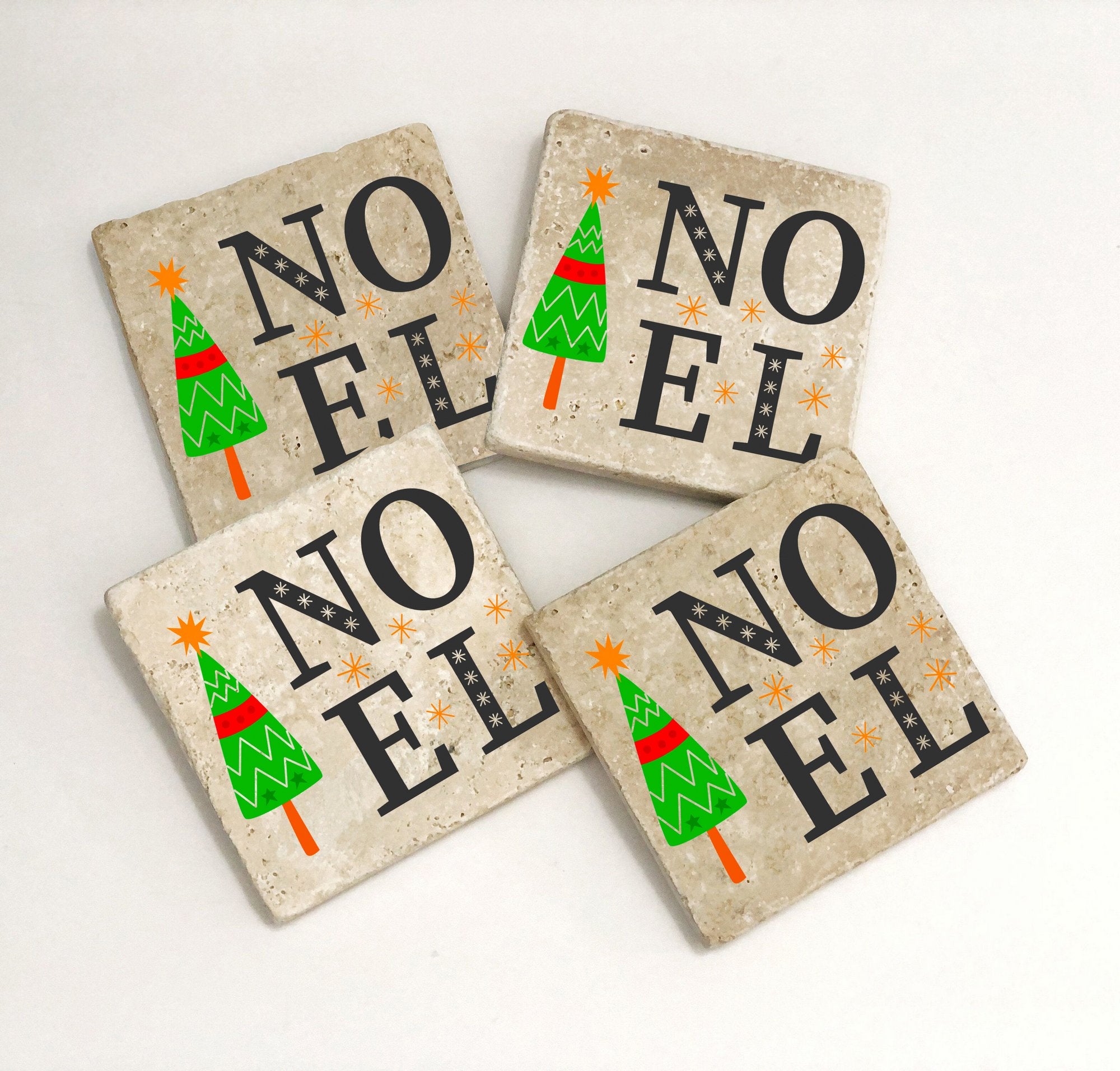 Tapete de vidro – 10 x 10 x 1 cm – Multicolorido – Pedra natural