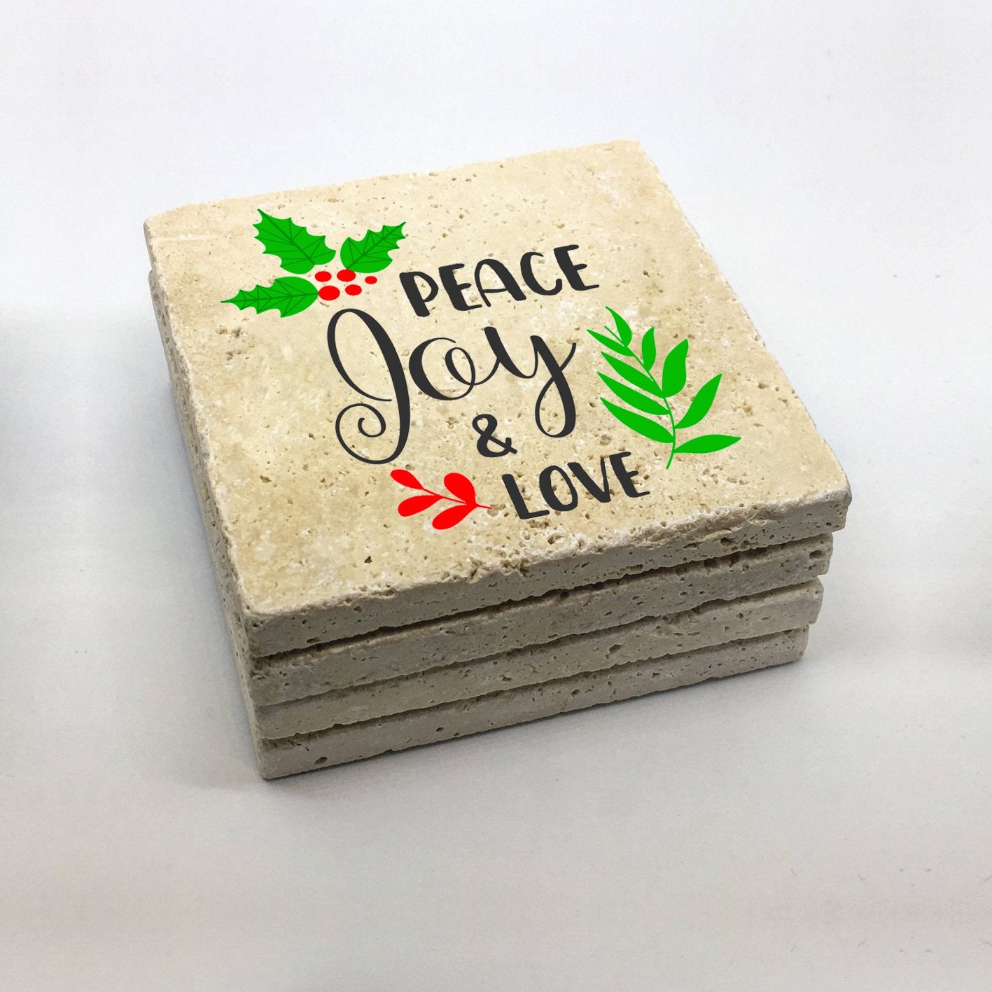 Tapete de vidro – 10 x 10 x 1 cm – Multicolorido – Pedra 100% natural