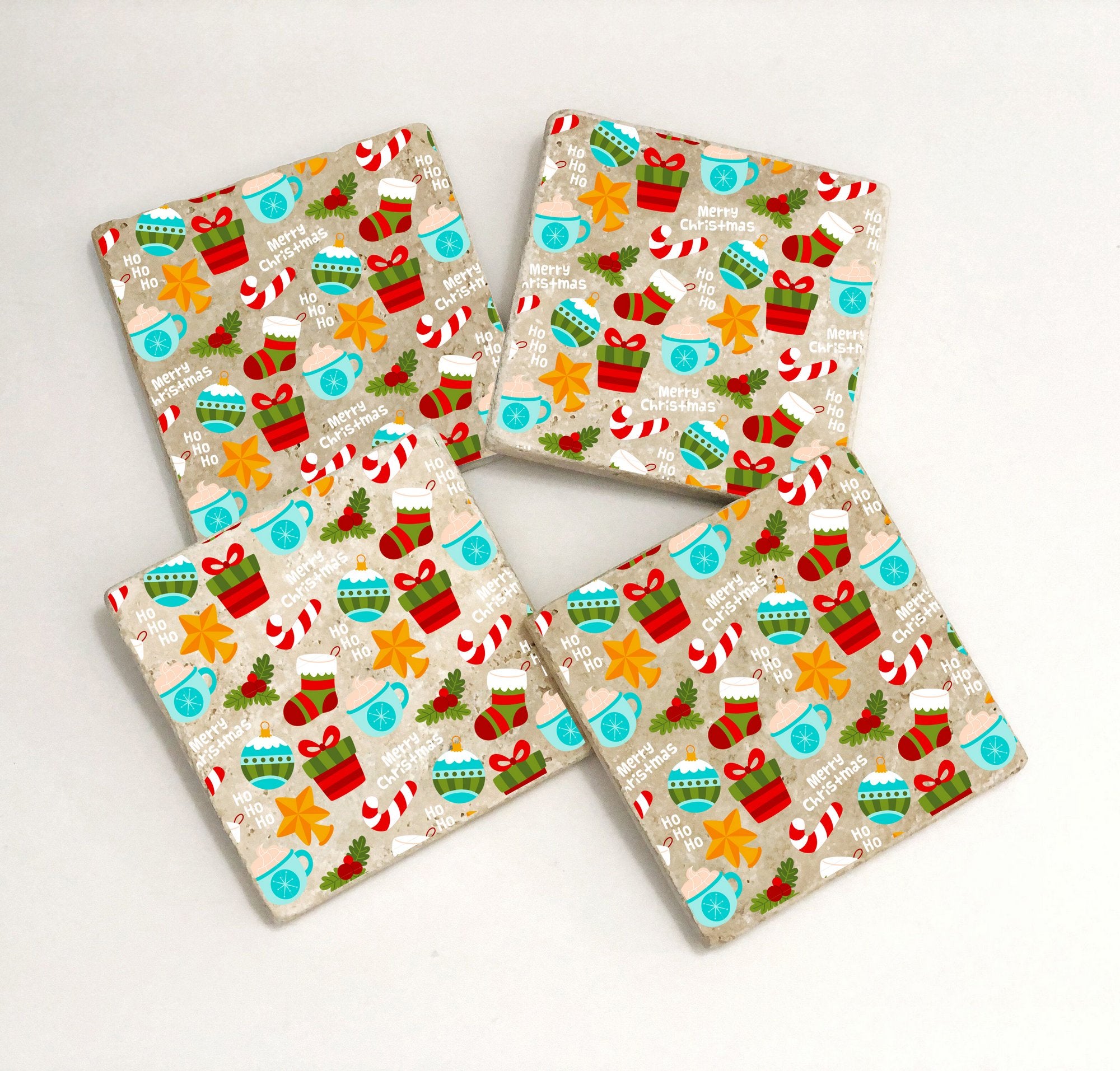 Tapete de vidro – 10 x 10 x 1 cm – Multicolorido – Pedra 100% natural