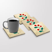 Tapete de vidro – 10 x 10 x 1 cm – Multicolorido – Pedra 100% natural