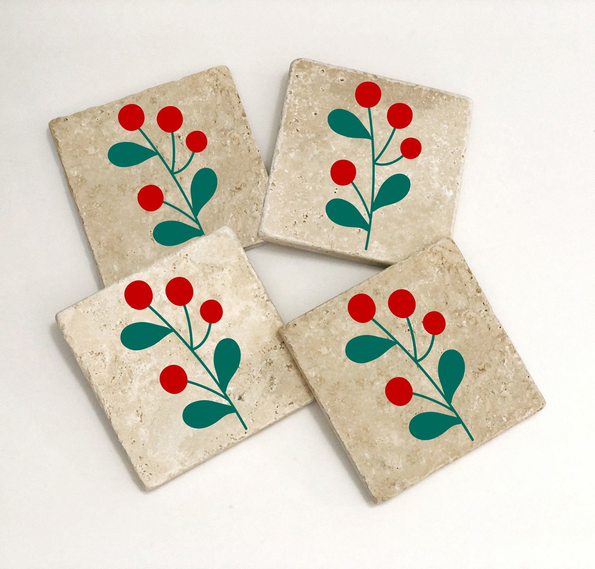 Tapete de vidro – 10 x 10 x 1 cm – Multicolorido – Pedra 100% natural