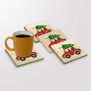 Tapete de vidro – 10 x 10 x 1 cm – Multicolorido – Pedra 100% natural