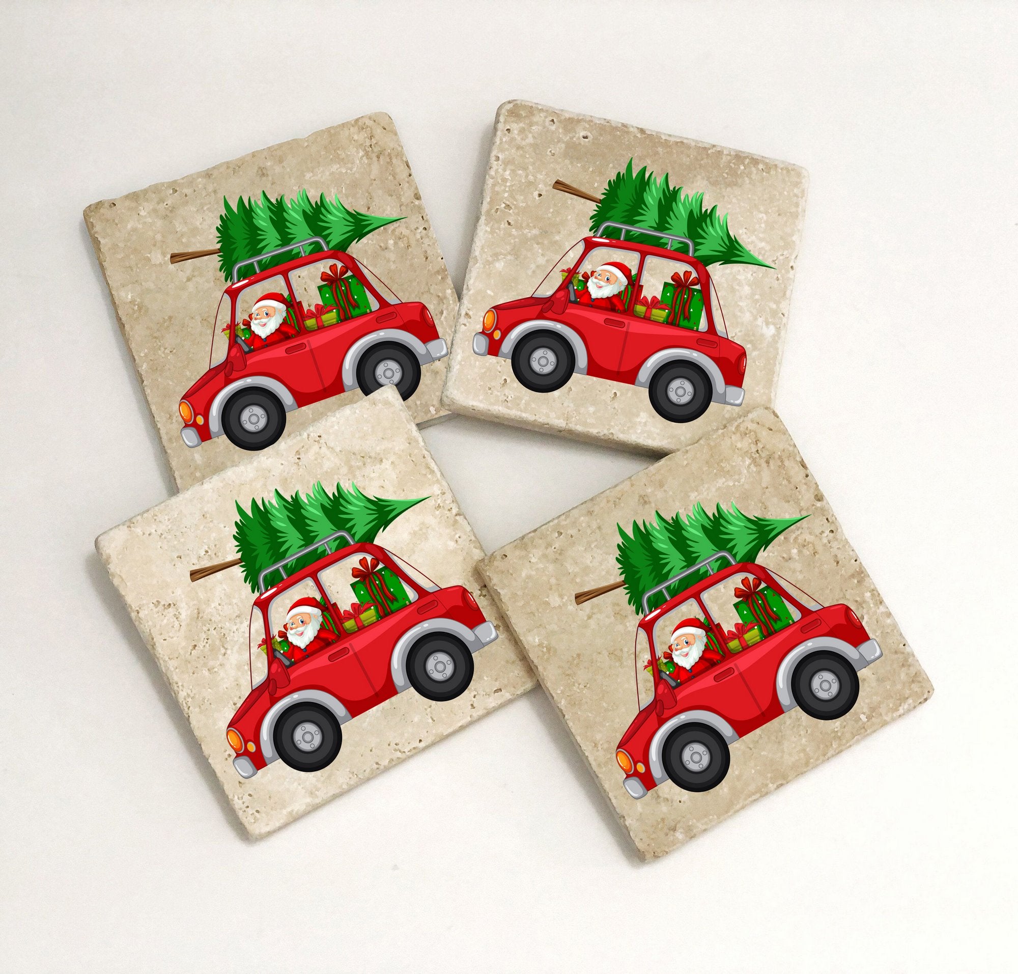 Tapete de vidro – 10 x 10 x 1 cm – Multicolorido – Pedra 100% natural