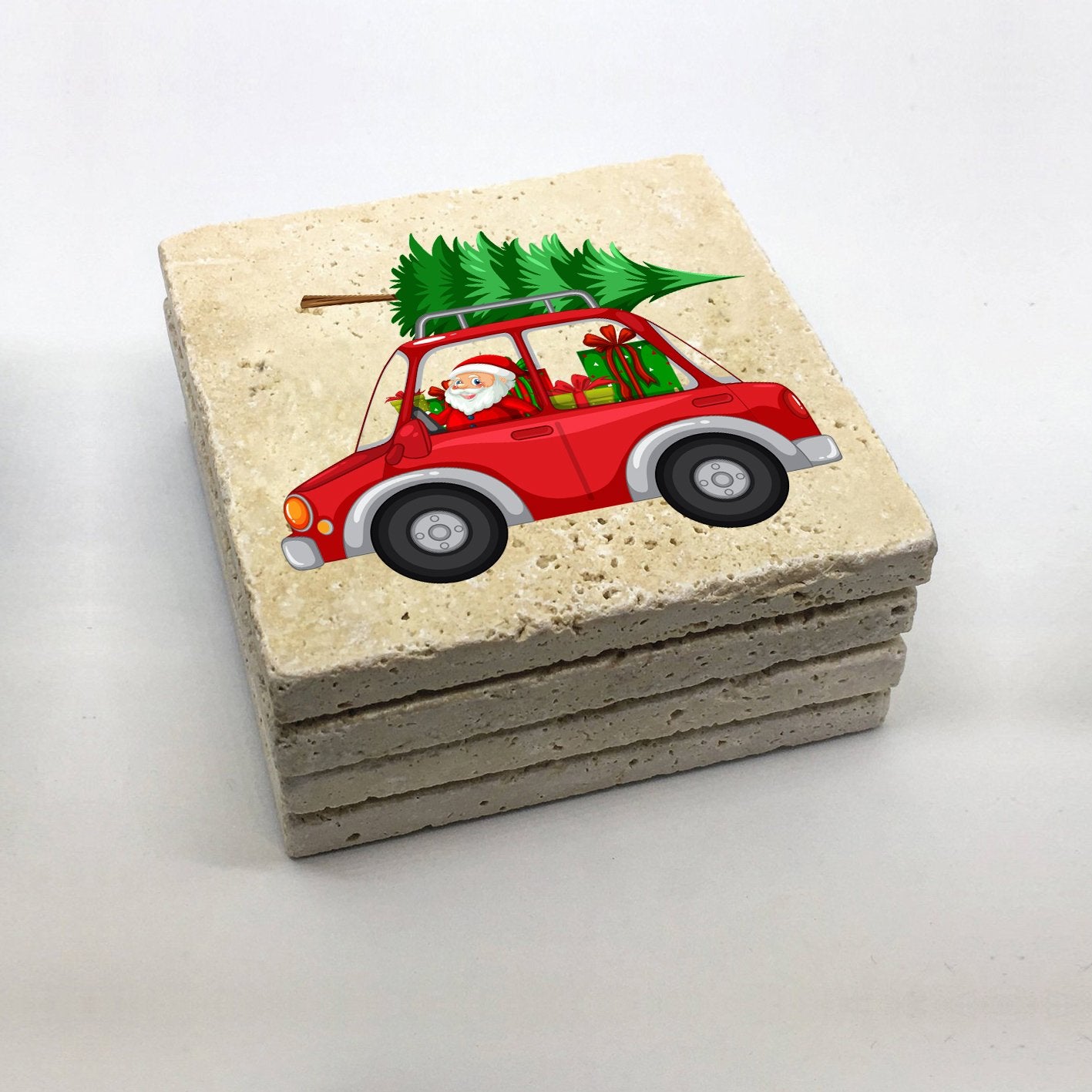 Tapete de vidro – 10 x 10 x 1 cm – Multicolorido – Pedra 100% natural