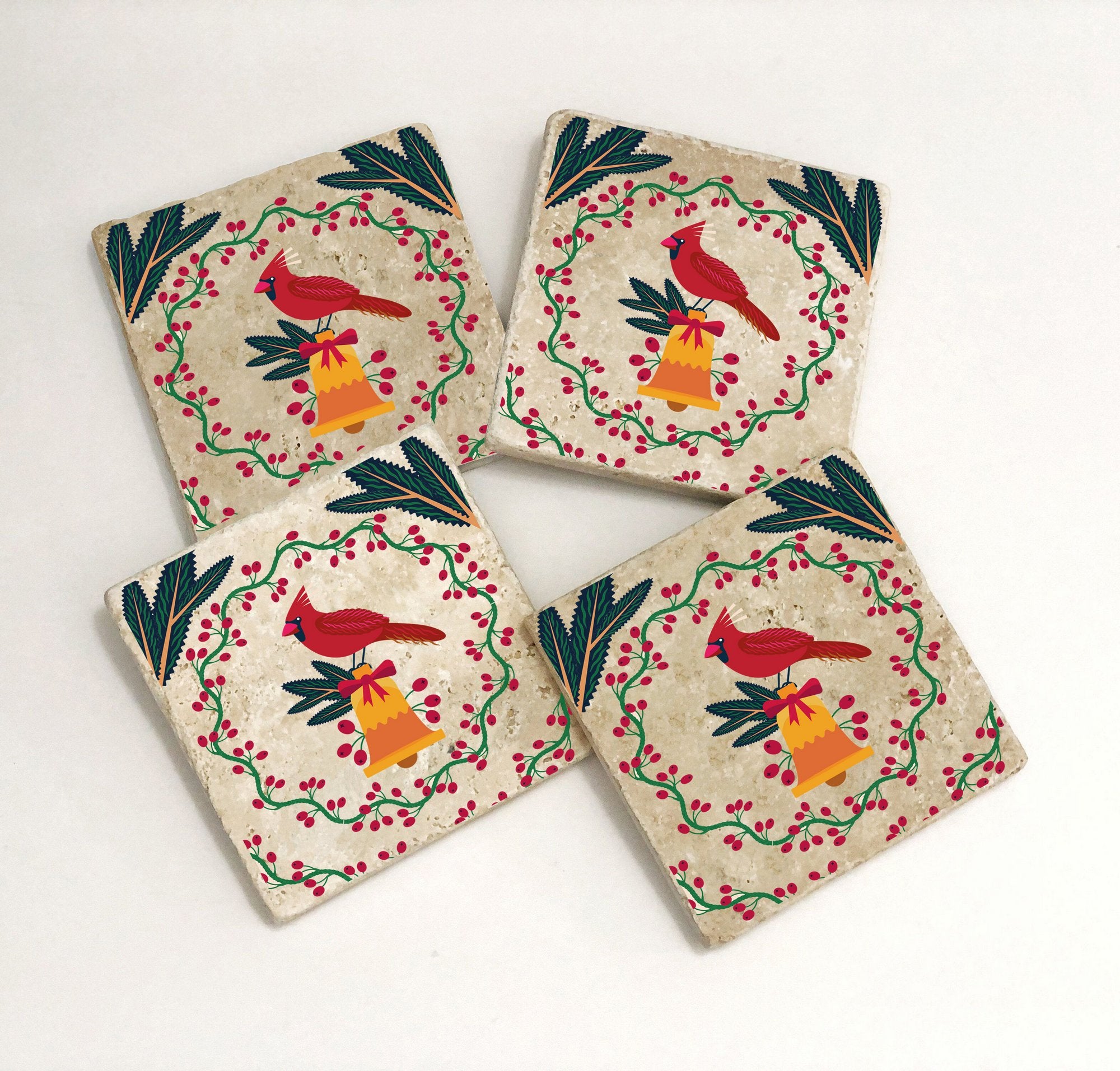 Tapete de vidro – 10 x 10 x 1 cm – Multicolorido – Pedra 100% natural