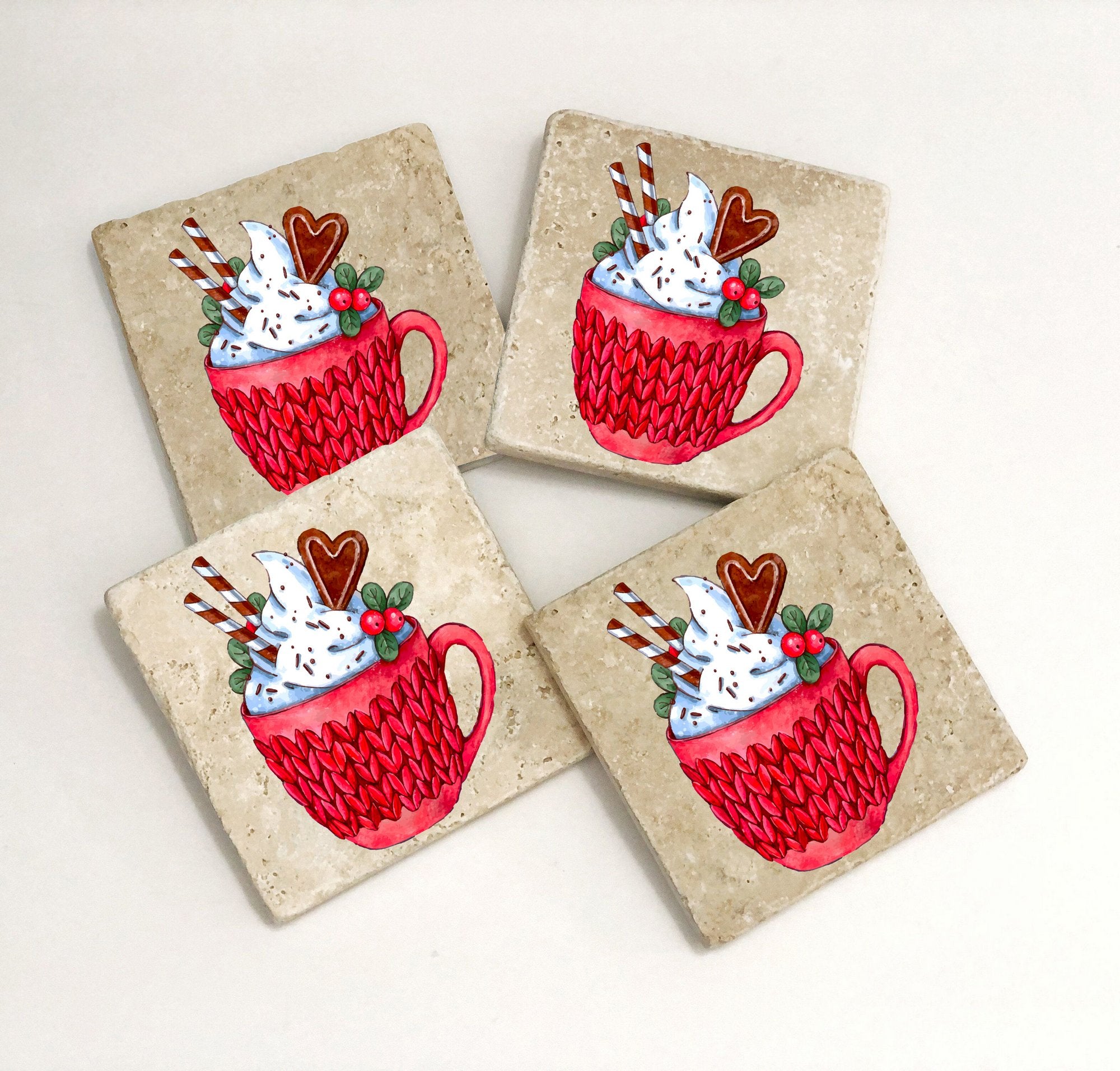 Tapete de vidro – 10 x 10 x 1 cm – Multicolorido – Pedra natural