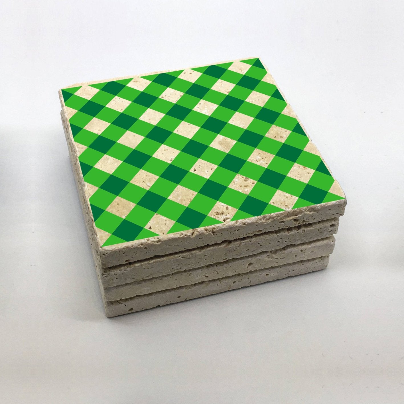 Tapete de vidro – 10 x 10 x 1 cm – Multicolorido – Pedra 100% natural