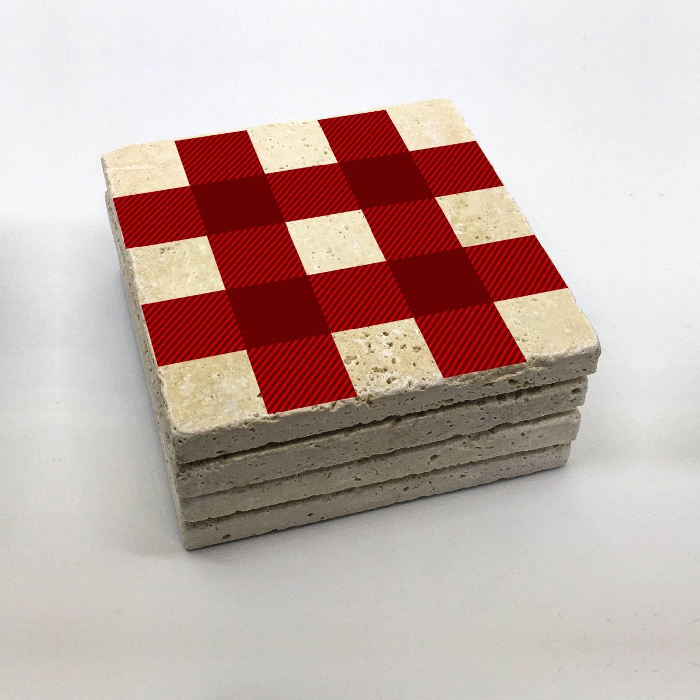 Tapete de vidro – 10 x 10 x 1 cm – Multicolorido – Pedra natural