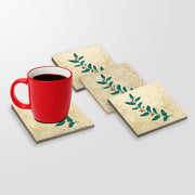 Tapete de vidro – 10 x 10 x 1 cm – Multicolorido – Pedra 100% natural