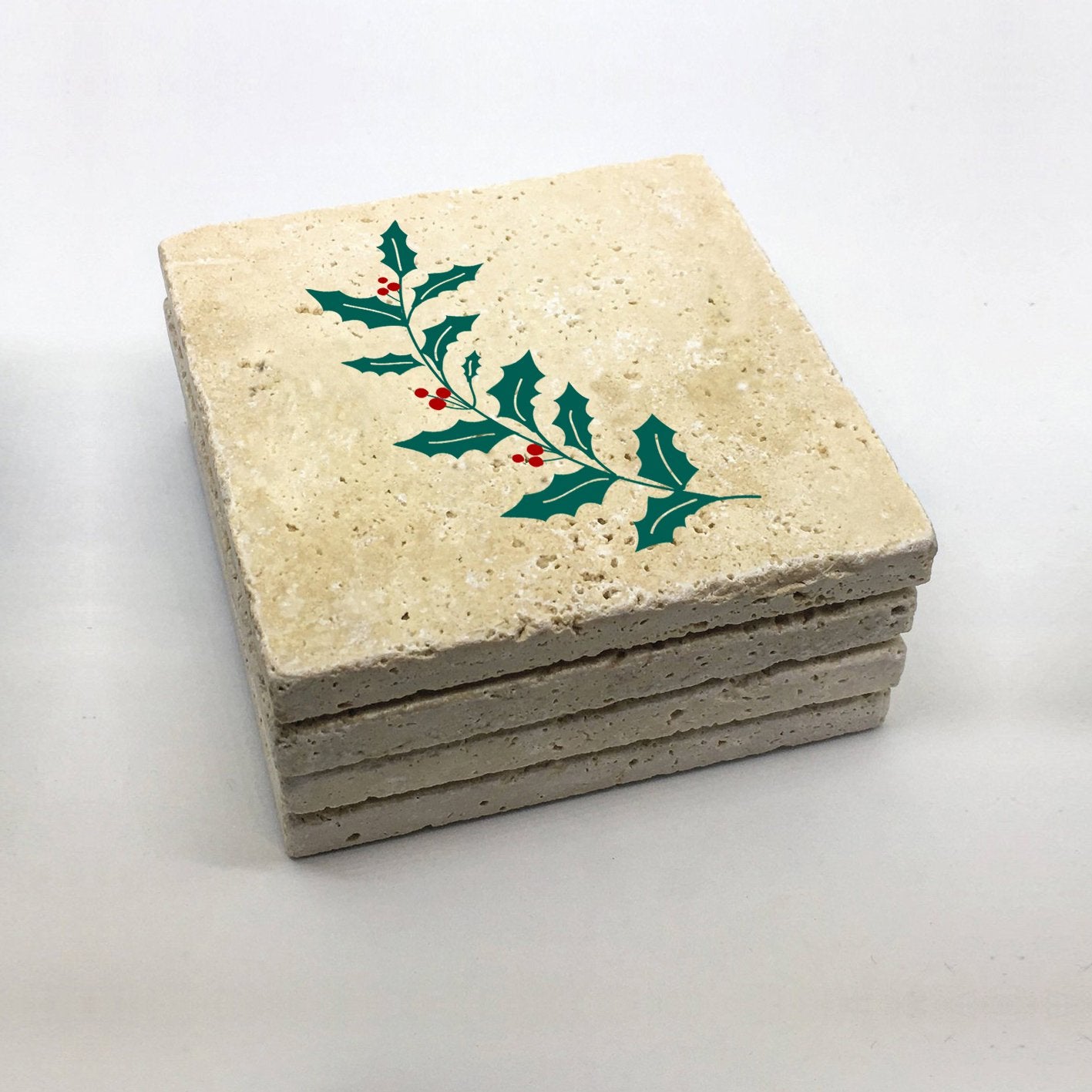 Tapete de vidro – 10 x 10 x 1 cm – Multicolorido – Pedra 100% natural