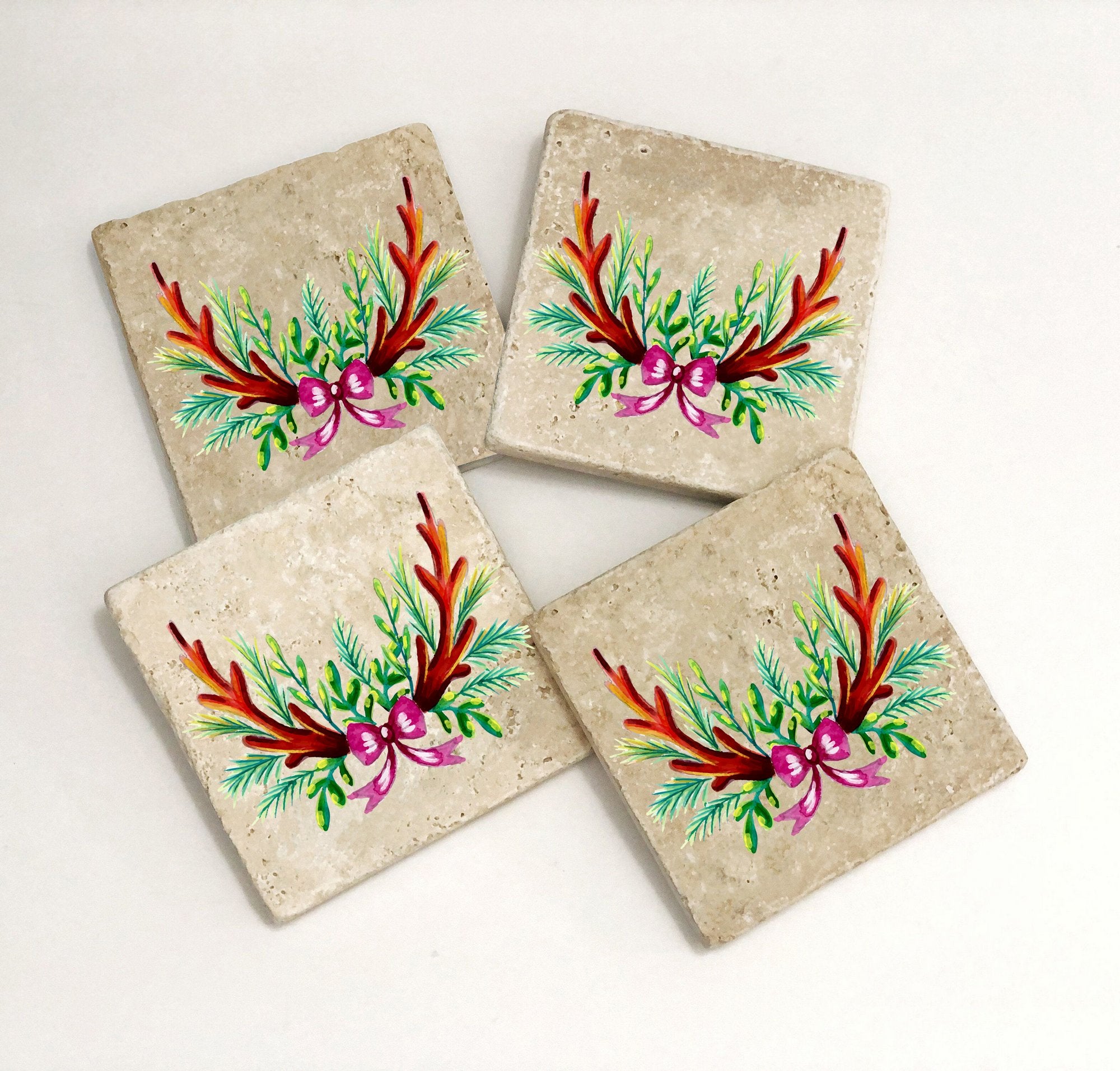 Tapete de vidro – 10 x 10 x 1 cm – Multicolorido – Pedra 100% natural