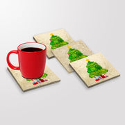 Tapete de vidro – 10 x 10 x 1 cm – Multicolorido – Pedra natural