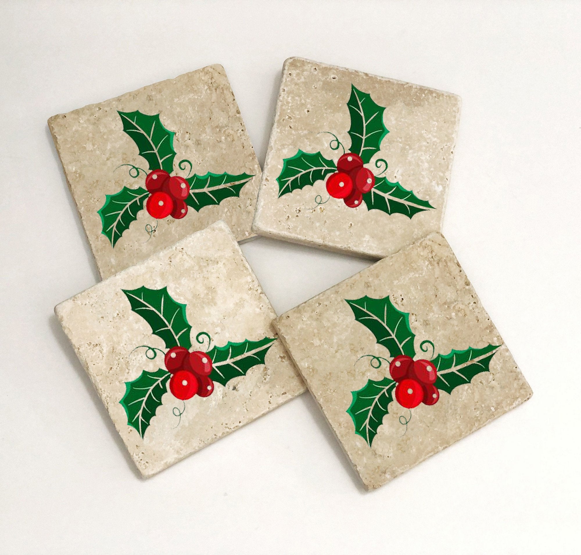 Tapete de vidro – 10 x 10 x 1 cm – Multicolorido – Pedra natural