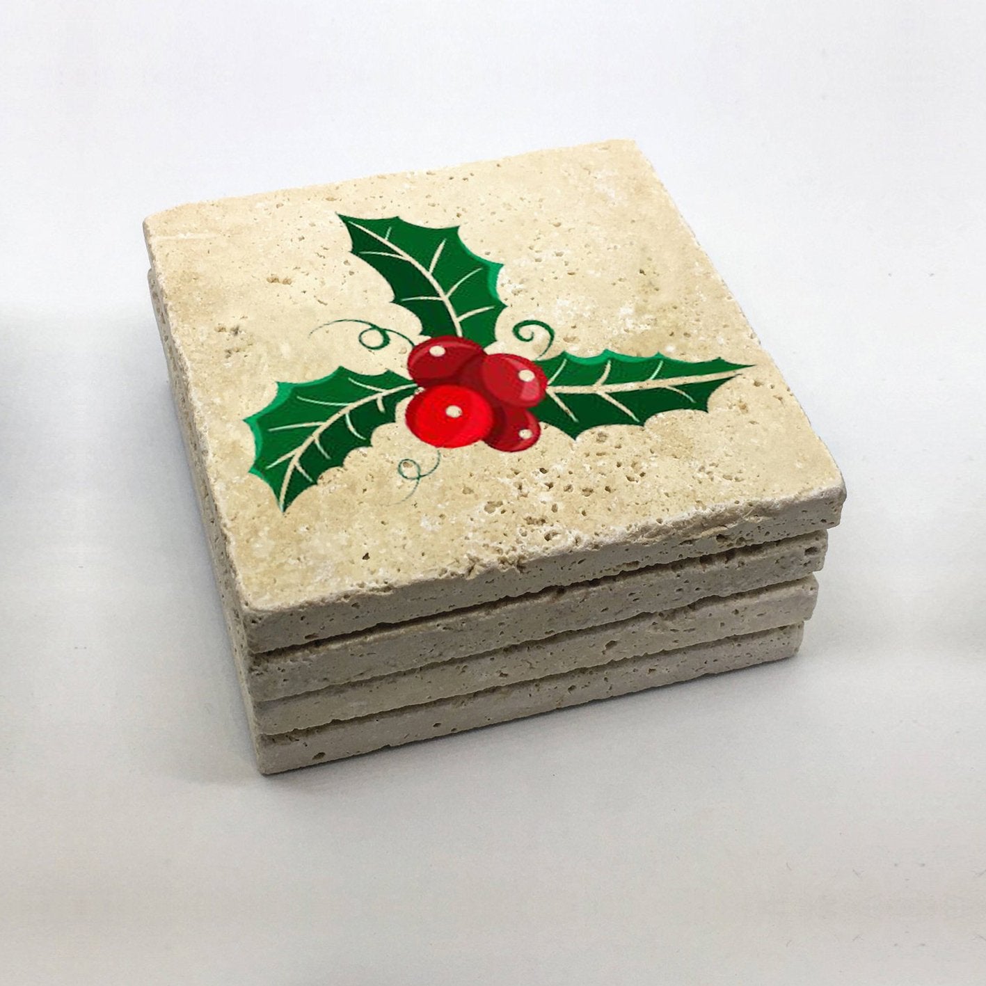 Tapete de vidro – 10 x 10 x 1 cm – Multicolorido – Pedra natural