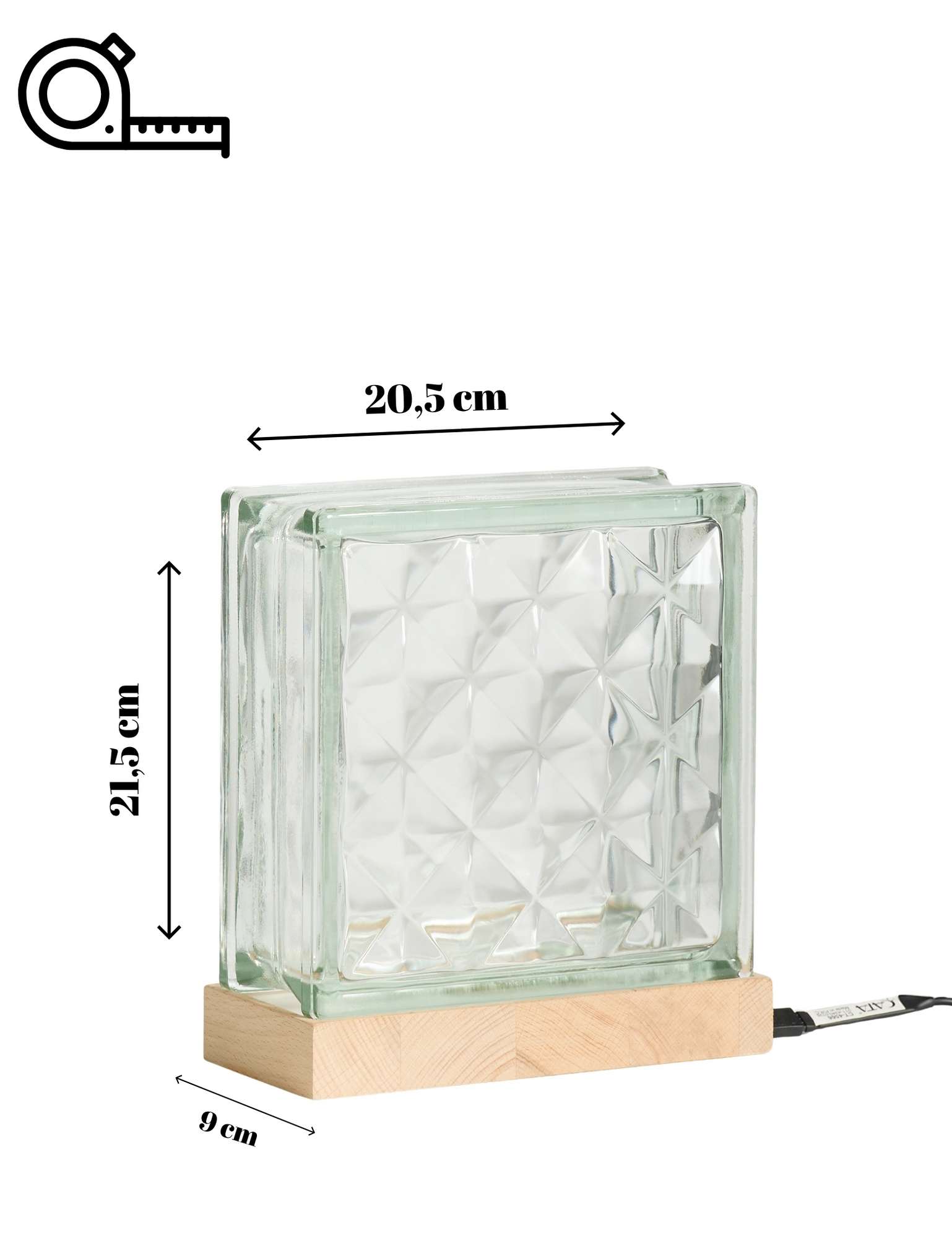 Candeeiro de mesa-Mood Block-Multicolorido