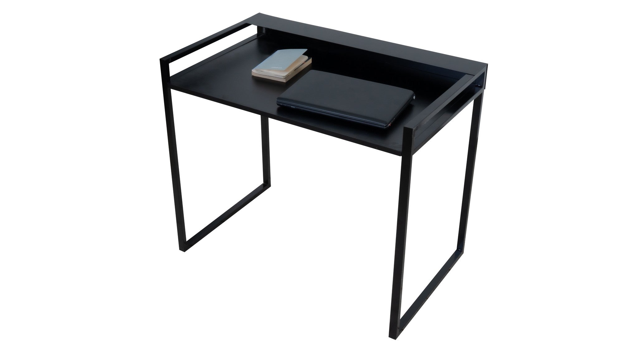 Secretária de Estudo – 96cm x 80cm x 60cm – Preto – Aglomerado e Metal