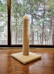 Poste de arranhar para gatos – 60 cm – creme – MDF