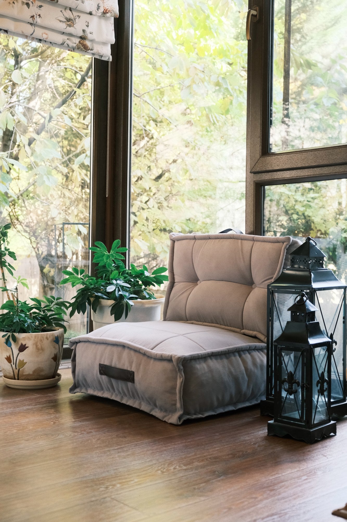 Poltrona Pufe Cinza Confortável, 60 x 62 x 60 cm | Tecido 100% SOHO | Perfeita para Relaxamento, Jogos e Espaços de Vida Modernos