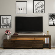 Móvel de TV moderno – 192 cm – nogueira – melamina
