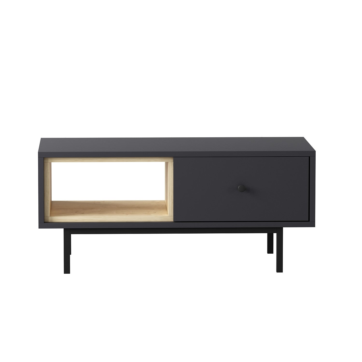 Mesa de Centro-Naturel-Antracite