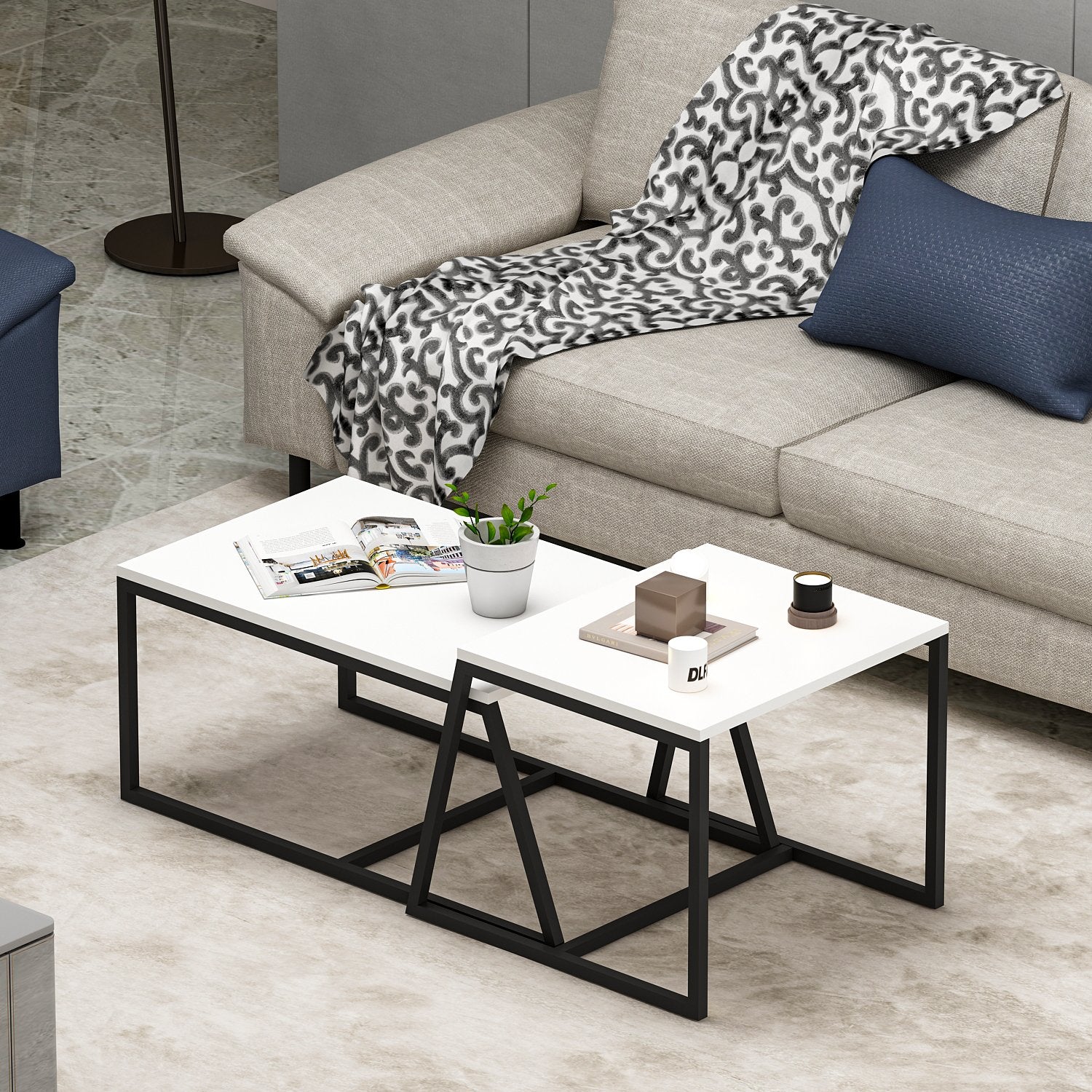 Mesa de Centro-Minimal-Branco