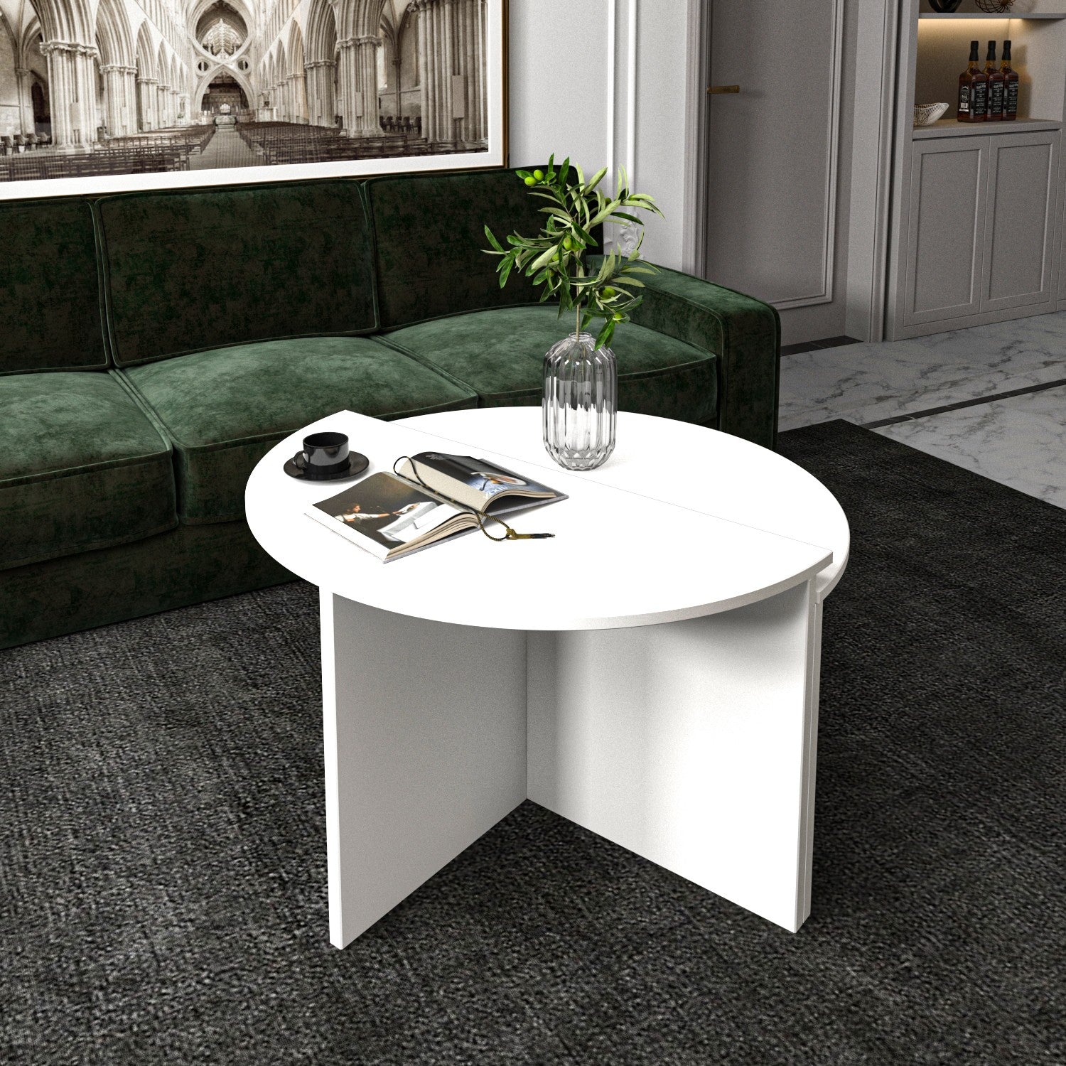 Mesa de Centro-Dolunay-Branco