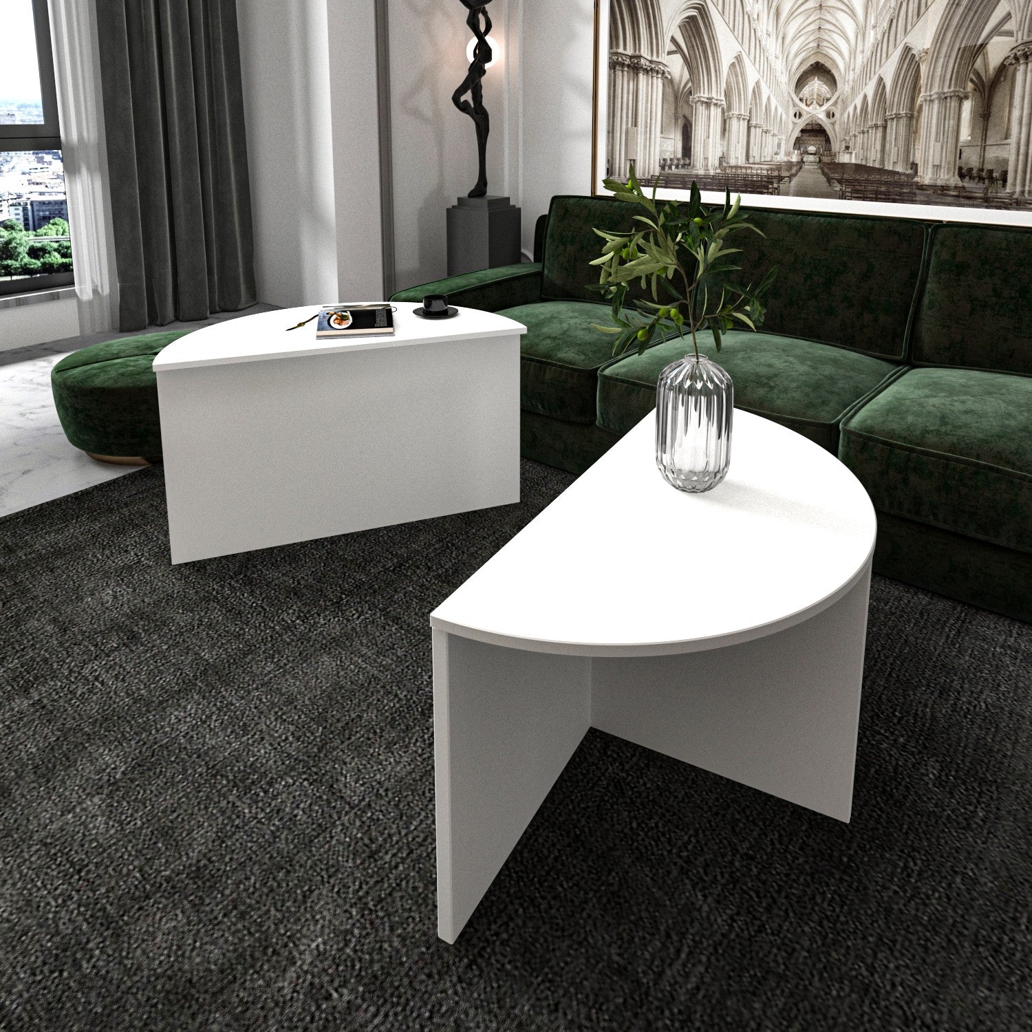 Mesa de Centro-Dolunay-Branco