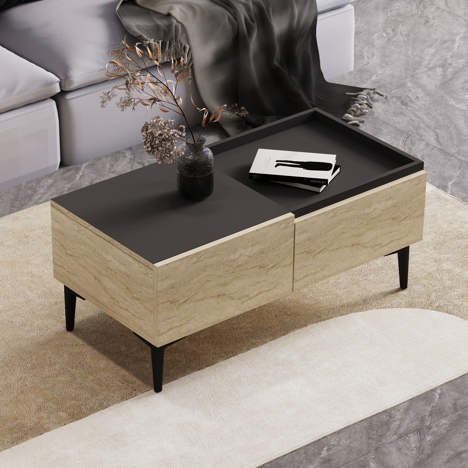 Mesa de Centro-Mia-Travertino
Antracito