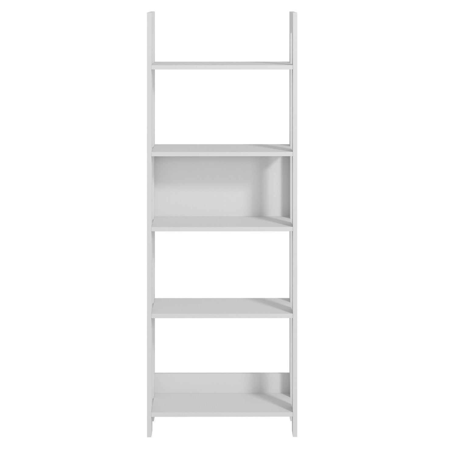 Estante de livros – 64cm x 180cm x 30cm – Branco – Painéis de partículas revestidos a melamina