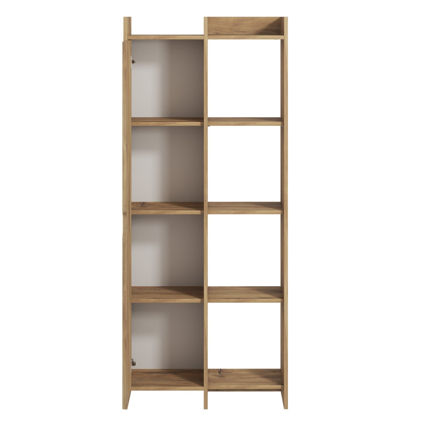 Estante de livros – 70 cm x 180 cm x 30 cm – Carvalho – Painel de partículas revestido a melamina