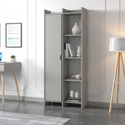 Estante de livros – 70cm x 180cm x 30cm – Cinzento – Painel de partículas revestido a melamina