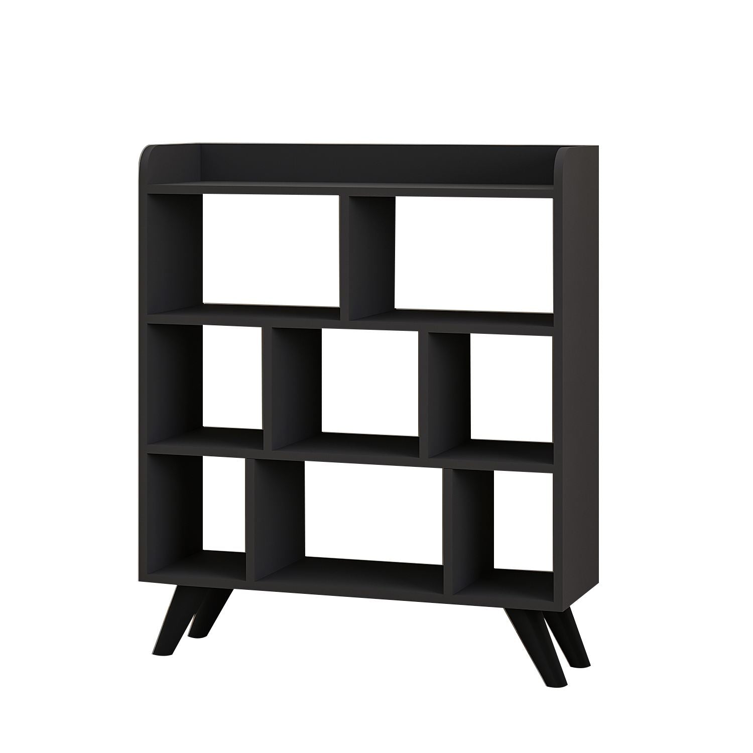 Estante de livros – 90cm x 105cm x 30cm – Antracite – Madeira Aglomerada