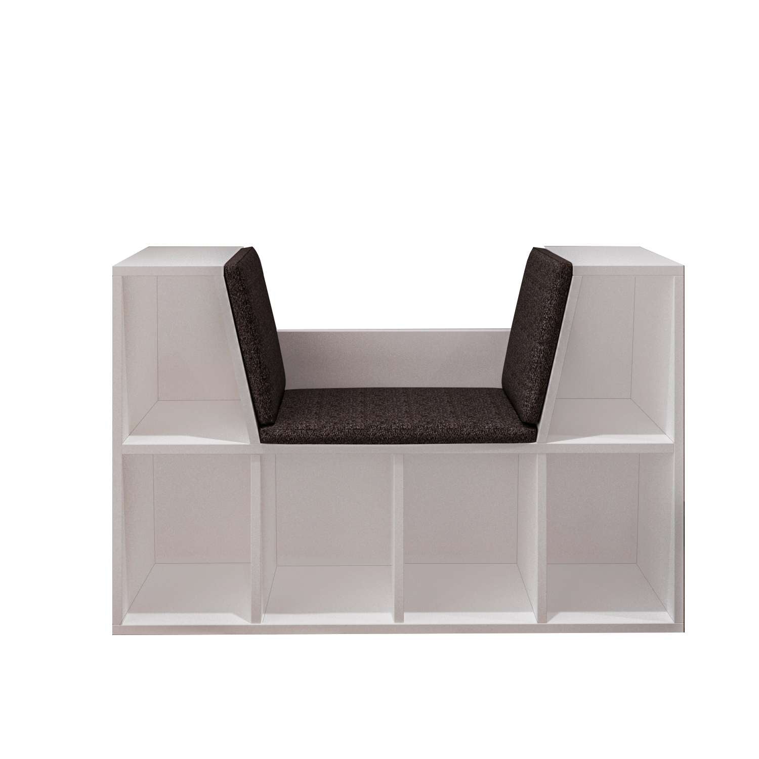 Estante de livros – 103cm x 63cm x 30cm – Branco – Painel de partículas revestido de melamina