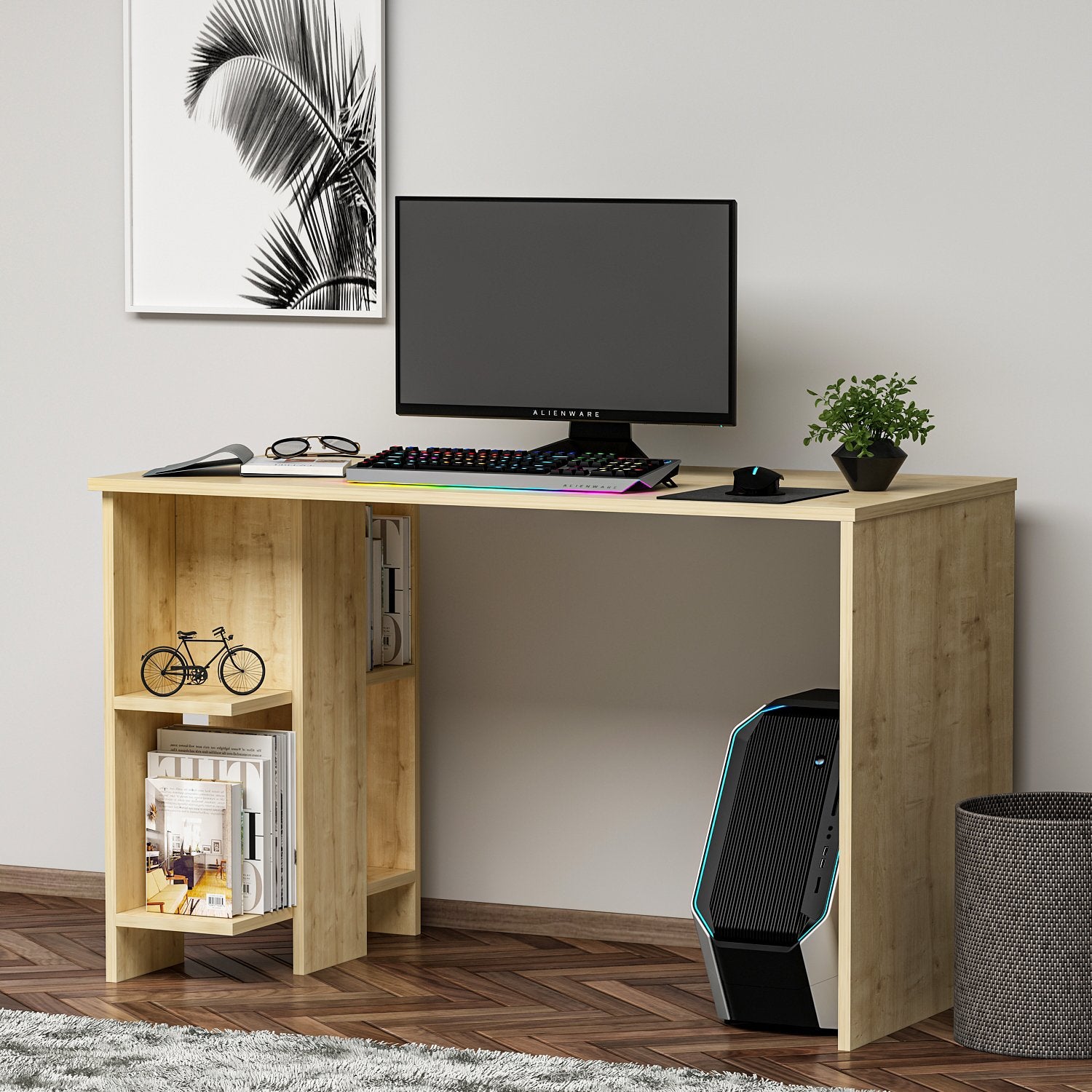 Secretária de Estudo – 120 cm x 73,8 cm x 60 cm – Safira – Painel de Partículas revestido a Melamina