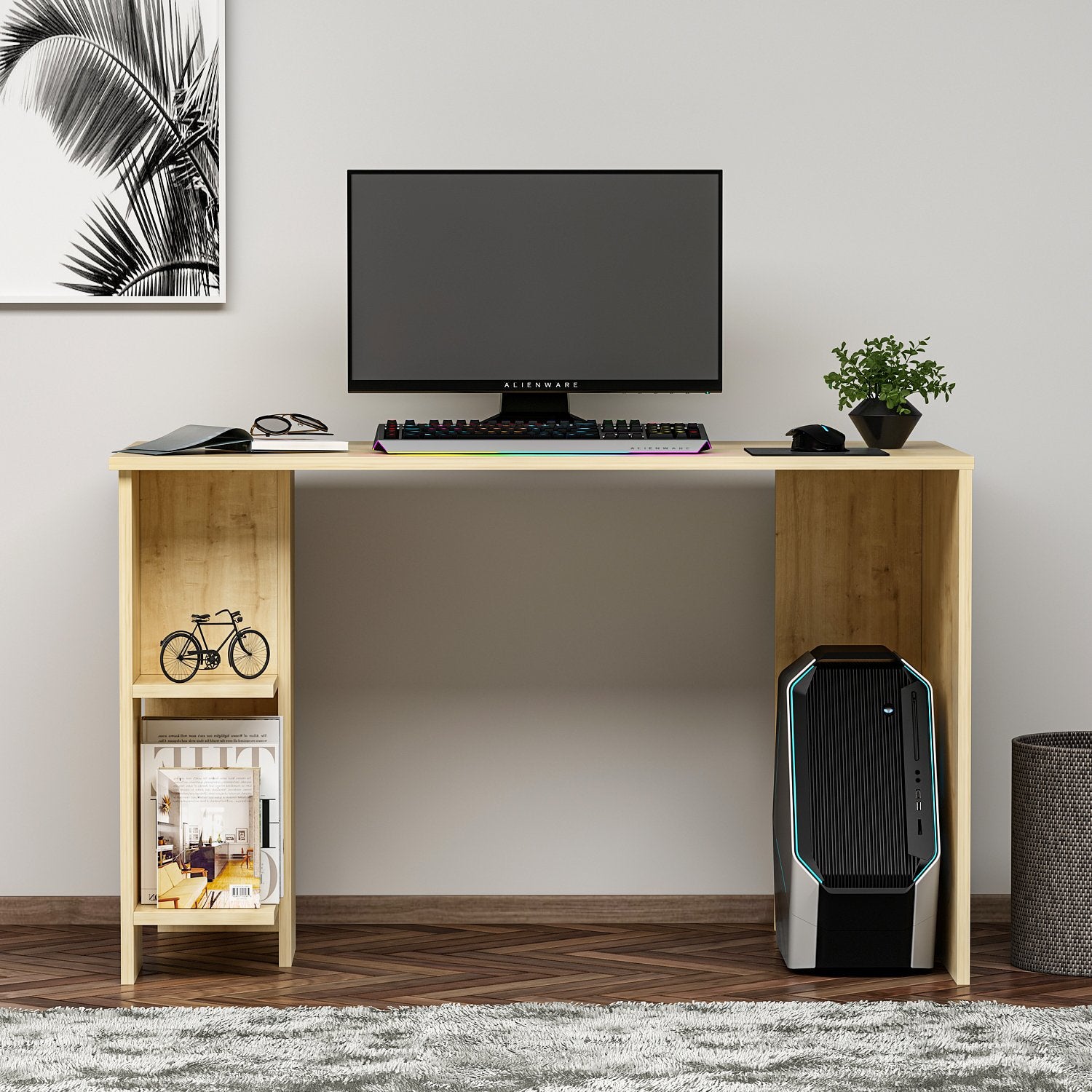 Secretária de Estudo – 120 cm x 73,8 cm x 60 cm – Safira – Painel de Partículas revestido a Melamina